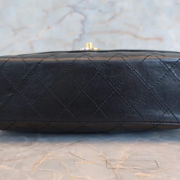 Authentic CHANEL double flap two color hardware Paris lambskin classic bag - Picture 6 of 16